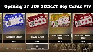 Opening 27 TOP SECRET Key Cards #19 - WoT Console
