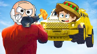 ¡DESTRUIMOS los SUPER COCHES en GTA 5! 😂💥 COHETES vs SUPER COCHES con SILVIOGAMER y DANY