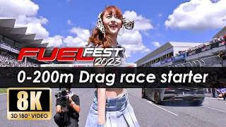 【FUELFEST JAPAN 2023】Vol.1ドラックレーススターターをゼロ距離体験！