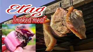 HOW TO PRESERVE MEAT IN CORDILLERA (etag)SMOKED MEAT