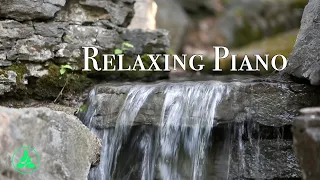 🦜🌿 Relaxing Waterfall 🦜🌿With Soothing Piano And Birds Singing NO ADS