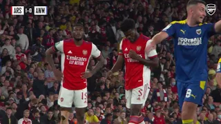 HIGHLIGHTS  Arsenal vs AFC Wimbledon 30  Lacazette Smith Rowe Nketiah