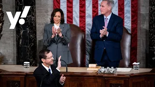 Israeli President Isaac Herzog addresses a joint meeting of Congress