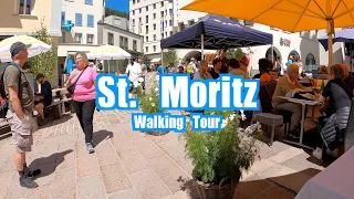 St Moritz Switzerland 🇨🇭 4K Walking Tour