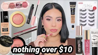 Full Face Nothing Over $10 😍 Best DRUGSTORE Makeup!