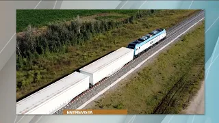 Entrevista- Ingresa tren de UPM por primera vez al puerto/ Alejandro Ruibal, Dir. Saceem