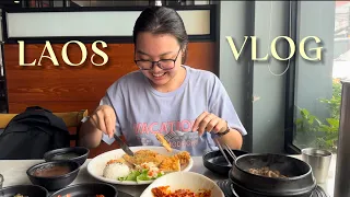 Laos Travel Vlog ( Vang Vieng, Blue Lagoon, traditional wedding, food vlog )