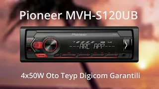 Pioneer MVH-S120UB 4x50W Oto Teyp Digicom Garantili