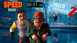 HELLO NEIGHBOR 2 SPEEDRUN 20:31MIN (xbox seris x)