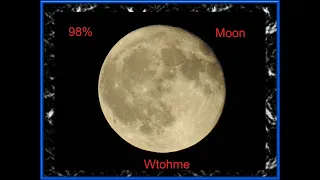 Waning Gibbous Moon with 98% illuminated