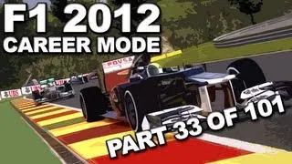F1 2012: Career Mode Walkthrough (33/101) - Belgian Grand Prix (SEASON 2/WILLIAMS) - HD