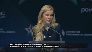 Eva Vlaardingerbroek holland politikai kommentátor beszéde a CPAC Hungary 2024 rendezvény