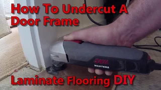 How To-Undercut Door Jambs For Laminate Flooring-DIY