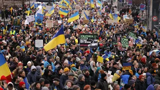 Tausende Menschen in Berlin auf Solidaritäts-Demo für Ukraine | AFP