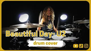 U2  Beautiful day  - Drum cover (live version)