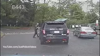 Man Runs Over Police Officer, Short Police Chase