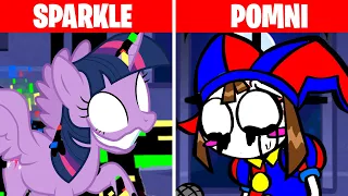 Pomni Vs Twilight Sparkle | Dusk Till Dawn | FNF x THE AMAZING DIGITAL CIRCUS