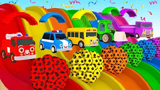 Bingo Song - Baby songs - Car parachute and slide in the city - Baby Nursery Rhymes & Kids Songs