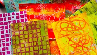 Gel plate fun | painty papers