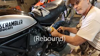 Ohlins Shock Install on Ducati Scrambler!