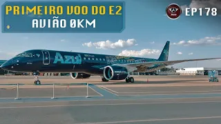 Fizemos o PRIMEIRO VOO do mundo do Embraer E195 E2