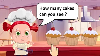 How many - Counting - How many cakes can you see ?