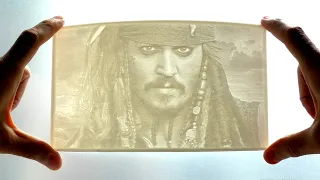 🌑 Литофания невероятная техника печати фотографий на 3D принтере Lithophane #Shorts  Игорь Белецкий