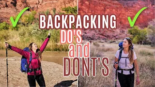 8 DO'S AND DON'TS for BEGINNER BACKPACKERS