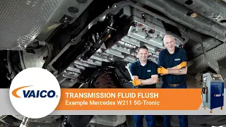 VAICO transmission flush on Mercedes W211 with 5G-Tronic | EXPERT-KITS+ V30-2254-XXL