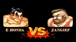 [TAS] E. Honda VS Zangief (Street Fighter II: The World Warrior)