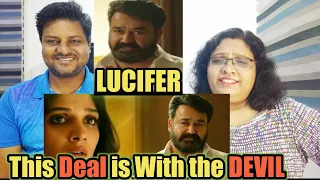 Lucifer Deal is with the DEVIL scene | Lucifer dialogue scenes | MOHANLAL |  #Lucifer | REACTION