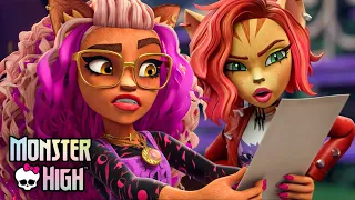 Clawdeen & Toralei Work Together on Midterms! | Monster High