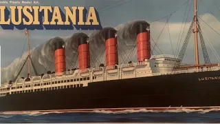 RMS Lusitania 1/350 Scale Model Build.  Part 10.  The Finale ~ she is finished