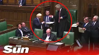 Boris Johnson SNUBS Bercow and walks out of Commons