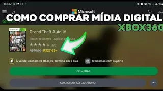 Como comprar e baixar jogos para xbox360 mídia digital pelo site da Microsoft