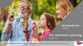 THACSA Pre-Retirement Benefit Counselling by Momentum