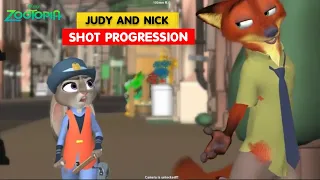 Zootopia | Judy and Nick Shot Progression | Animation Breakdown | 3D Animation Internships