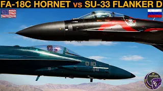 FA-18C Hornet vs Su-33 Flanker D: Dogfight | DCS