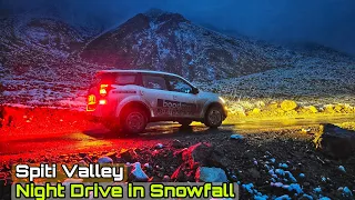 EP19 : Night Drive in heavy snowfall | World's Most Deadliest Roads | #SpitiValley