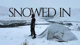 3 Days Solo Camping in the Mountains in Heavy Snow