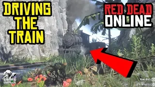 Driving the Train!!!! Red Dead Redemption 2 Online Game Play (ps4/xbox)