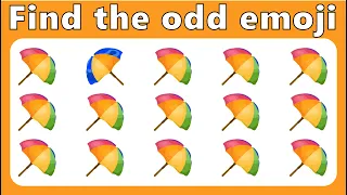 No144 Look and Find the Odd Emoji5 | How Good Are Your Eyes | Emoji Image Game