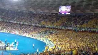 National anthem by swedish fans. Swe-Eng Euro 2012 kiev