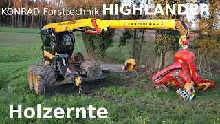 Holzernte mit Harvester HIGHLANER #holzarbeiten #harvester #wald