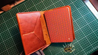 Making Handmade Leather Passport & Notebook Wallet / El Yapımı Deri Pasaport & Defter Cüzdanı Yapımı