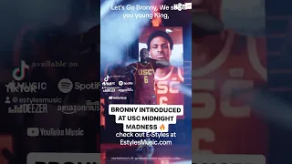 Bronny Intro USC Midnight Madness | Bronny James USC Debut | Bronny James First Game USC E-Styles