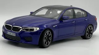BMW M5 (F90) 2018 Marina-bay blue Norev 1:18