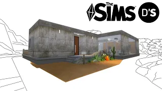 Concrete House On The Desert - DS001 | Speed Build | The Sims 4 | D'Sims Architect