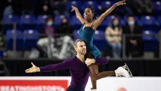 James et Radford au pied du podium | Internationaux Patinage Canada