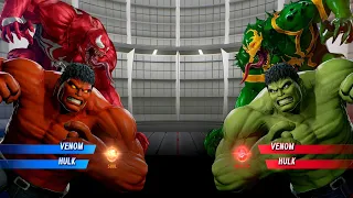 Venom Hulk (Red) vs. Venom Hulk (Green) | Marvel vs Capcom Infinite PS4 Gameplay